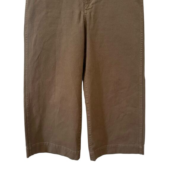 Madewell Emmett Wide-Leg Crop Pants in "Distant Surplus" Olive Green Sz 31 - Picture 9 of 15